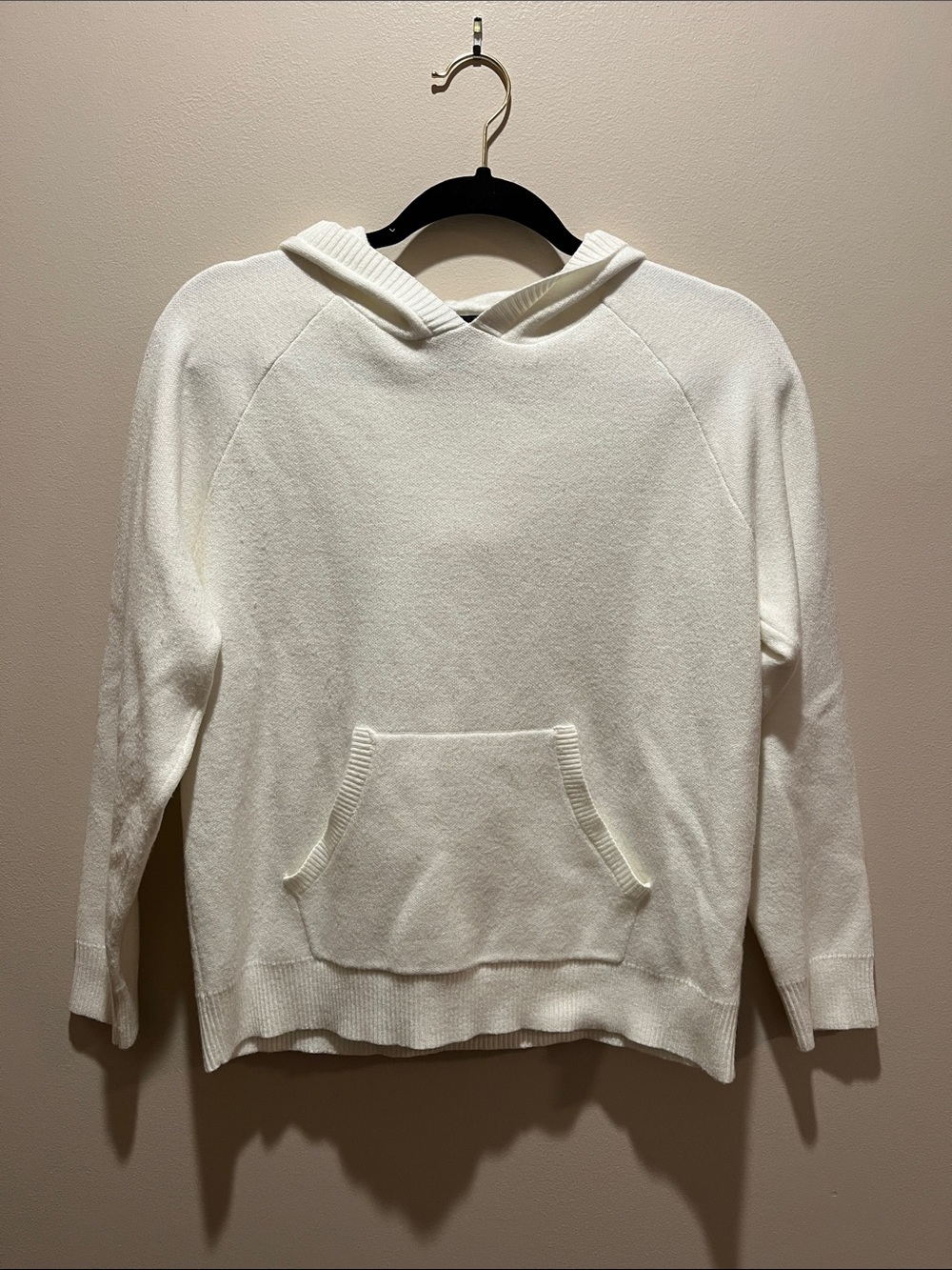 Cozy Ivory Knit Hoodie Sweater